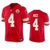 Men's Kansas City Chiefs #4 Rashee Rice Red 2024 F.U.S.E. Vapor Untouchable Limited Football Stitched Jersey