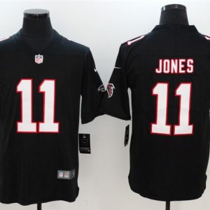 Men's Atlanta Falcons #11 Julio Jones Red 2020 Team Big Logo Limited Stitched Jersey
