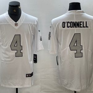 Men's Las Vegas Raiders #4 Aidan O'Connell White Vapor Untouchable Football Stitched Jersey