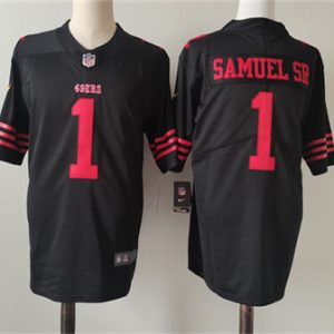 Men's San Francisco 49ers #1 Deebo Samuel Black Vapor Untouchable Limited Football Stitched Jersey