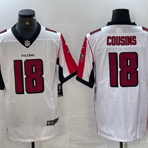 Men's Atlanta Falcons #18 Kirk Cousins New White Vapor Untouchable Limited Stitched Jersey
