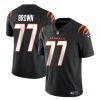 Men's Cincinnati Bengals #77 Trent Brown Black Vapor Untouchable Limited Stitched Jersey