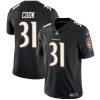 Men's Baltimore Ravens #31 Dalvin Cook Black Vapor Limited Football Stitched Jersey