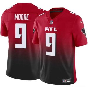 Men's Atlanta Falcons #9 Rondale Moore Red Black 2023 F.U.S.E Vapor Untouchable Limited Football Stitched Jersey