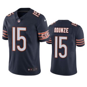 Men's Chicago Bears #15 Rome Odunze Navy 2024 Draft Vapor Football Stitched Jersey