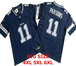 Men's Dallas Cowboys #11 Micah Parsons Navy Blue FUSE Limited Vapor Stitched Jersey