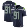 Men's Seattle Seahawks #91 Byron Murphy II Navy 2024 Draft Vapor Limited Football Stitched Jersey
