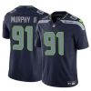 Men's Seattle Seahawks #91 Byron Murphy II Navy 2024 Draft F.U.S.E Vapor Limited Football Stitched Jersey
