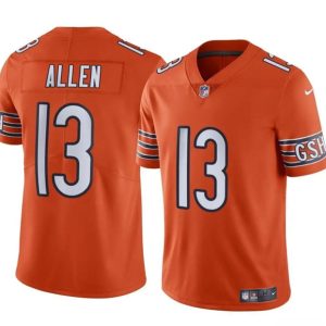 Men's Chicago Bears #13 Keenan Allen Orange Vapor Football Stitched Jersey