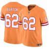 Men's Tampa Bay Buccaneers #62 Graham Barton Orange 2024 Draft F.U.S.E. Throwback Limited Football Stitched Jersey