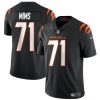 Men's Cincinnati Bengals #71 Amarius Mims Black 2024 Draft Vapor Untouchable Limited Football Stitched Jersey