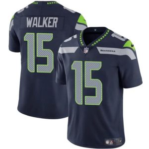 Men's Seattle Seahawks #15 P.J. Walker Navy Vapor Limited Football Stitched Jersey