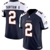 Men's Denver Broncos #2 Pat Surtain II Navy 2024 Draft F.U.S.E. Alternate Vapor Limited Stitched Jersey