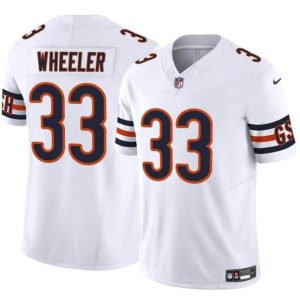 Men's Chicago Bears #33 Ian Wheeler White 2023 F.U.S.E. Vapor Football Stitched Jersey