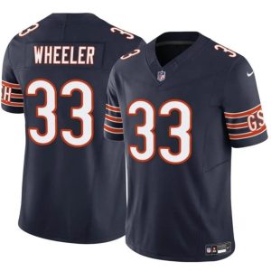 Men's Chicago Bears #33 Ian Wheeler Navy 2023 F.U.S.E. Vapor Football Stitched Jersey