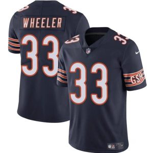 Men's Chicago Bears #33 Ian Wheeler Navy Vapor Football Stitched Jersey