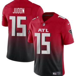 Men's Atlanta Falcons #15 Matthew Judon Red Black Vapor Untouchable Limited Football Stitched Jersey