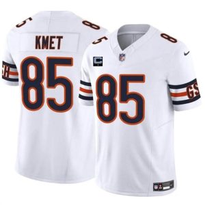 Men's Chicago Bears #85 Cole Kmet White 2024 F.U.S.E. With 1-star C Patch Vapor Untouchable Limited Football Stitched Jersey