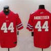 Men's Buffalo Bills #44 Joe Andreessen Red Vapor Untouchable Limited Stitched Jersey