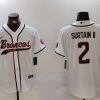 Men's Denver Broncos #2 Pat Surtain II White Cool Base Stitched Baseball Jersey