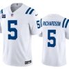 Men's Indianapolis Colts #5 Anthony Richardson White 2024 F.U.S.E. With 2-Star C Patch Vapor Limited Stitched Football Jersey