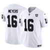 Men's Las Vegas Raiders #16 Jakobi Meyers White 2024 F.U.S.E 65th Anniversary Patch Vapor Stitched Football Jersey