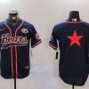 Men's Chicago Bears Blank Navy Blue With Patch Cool Base Stitched Baseball Jerseys