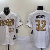 Men's New Orleans Saints #32 Tyrann Mathieu White Cool Base Stitched Baseball Jerseys