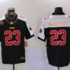 Men's San Francisco 49ers #23 Christian McCaffrey Black F.U.S.E. Mexico With Gate Bridge Patch Vapor Limited Stitched Football Jersey