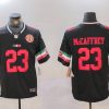 Men's San Francisco 49ers #23 Christian McCaffrey Black F.U.S.E. Mexico With Gate Bridge Patch Vapor Limited Stitched Football Jerseys
