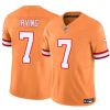 Men's Tampa Bay Buccaneers #7 Bucky Irving Orange F.U.S.E. Throwback Limited Stitched Jersey