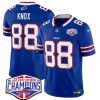 Men's Buffalo Bills #88 Dawson Knox Royal F.U.S.E. 2024 AFC East Division Champions Jersey