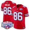 Men's Buffalo Bills #86 Dalton Kincaid Red F.U.S.E. 2024 AFC East Division Champions Jersey