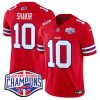 Men's Buffalo Bills #10 Khalil Shakir Red F.U.S.E. 2024 AFC East Division Champions Jersey