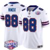 Men's Buffalo Bills #88 Dawson Knox White F.U.S.E. 2024 AFC East Division Champions Jersey