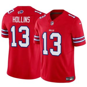 Men's Buffalo Bills #13 Mack Hollins Red 2024 F.U.S.E. Jersey