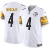 Men's Pittsburgh Steelers #4 DK Metcalf White 2024 F.U.S.E. Vapor Untouchable Limited Football Stitched Jersey