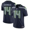 Men's Seattle Seahawks #14 Sam Darnold Navy 2024 F.U.S.E Vapor Limited Football Stitched Jersey