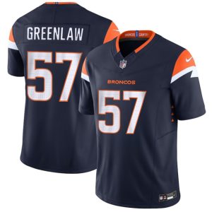 Men's Denver Broncos #57 Dre Greenlaw Navy 2025 F.U.S.E. Alternate Vapor Limited Football Stitched Jersey