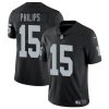 Men's Las Vegas Raiders #15 Kyle Philips Black 2025 Vapor Football Stitched Jersey