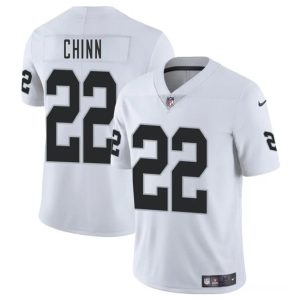 Men's Las Vegas Raiders #22 Jeremy Chinn White 2025 Vapor Football Stitched Jersey