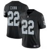 Men's Las Vegas Raiders #22 Jeremy Chinn Black 2025 Vapor Football Stitched Jersey