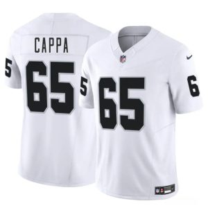 Men's Las Vegas Raiders #65 Alex Cappa White 2025 F.U.S.E. Vapor Football Stitched Jersey