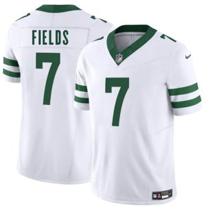 Men's New York Jets #7 Justin Fields White 2025 F.U.S.E. Vapor Untouchable Limited Football Stitched Jersey
