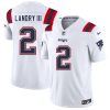 Men's New England Patriots #2 Harold Landry III White 2025 F.U.S.E. Vapor Limited Football Stitched Jersey