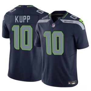 Men's Seattle Seahawks #10 Cooper Kupp Navy 2025 F.U.S.E Vapor Limited Football Stitched Jersey