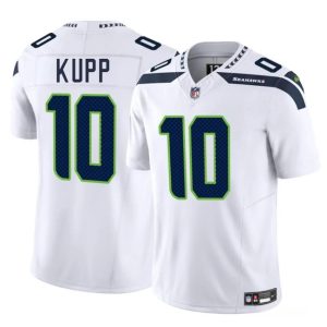 Men's Seattle Seahawks #10 Cooper Kupp White 2025 F.U.S.E. Vapor Limited Football Stitched Jersey