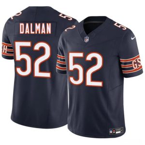 Men's Chicago Bears #52 Drew Dalman Navy 2025 F.U.S.E. Vapor Football Stitched Jersey