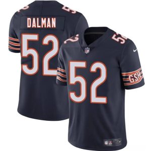 Men's Chicago Bears #52 Drew Dalman Navy 2025 Vapor Football Stitched Jersey