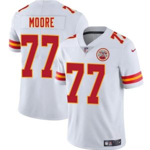Men's Kansas City Chiefs #77 Jaylon Moore White 2025 Vapor Untouchable Limited Football Stitched Jersey